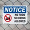 Signmission No Food No Drink Allowed, 14 in W x Rectangle, Plastic OS-2PACK-NS-P-1014-L-16123 - alternate 7
